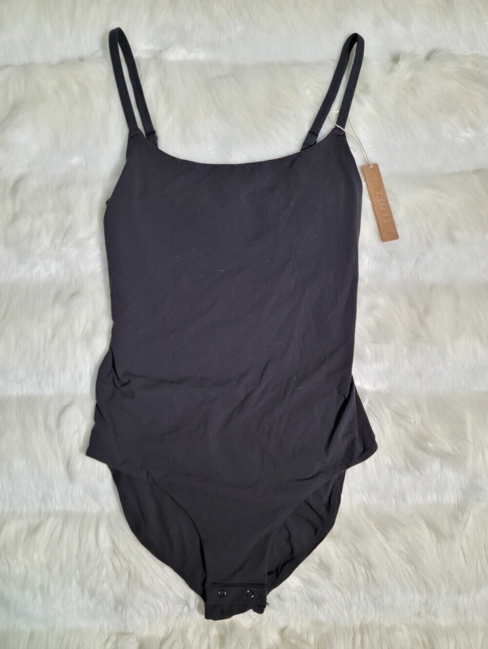 SKIMS Maternity Fits Everybody Nursing Brief Bodysuit Black Onyx X-Small NEW
